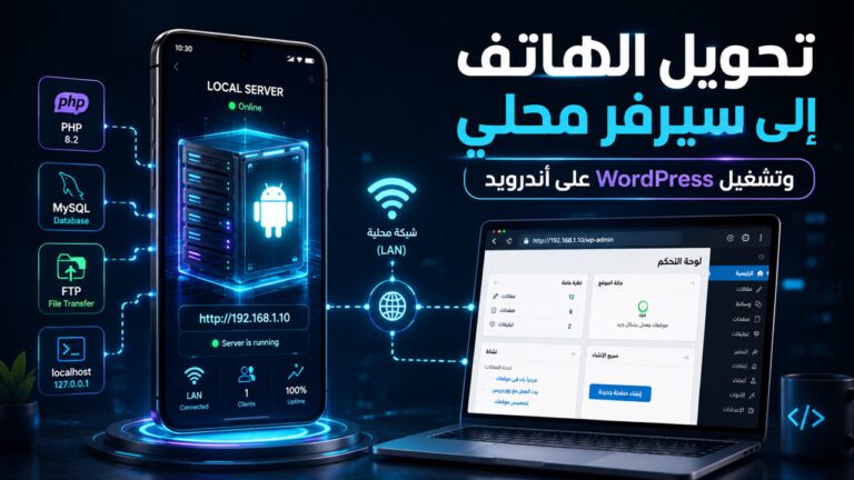تحويل هاتف أندرويد إلى سيرفر محلي وتشغيل WordPress عليه