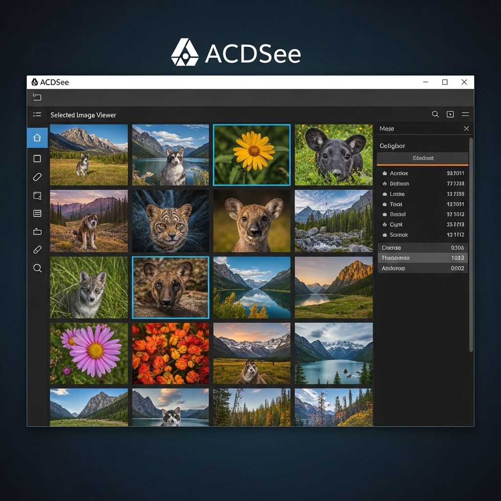 واجهة برنامج ACDSee لتصفح الصور بسرعة