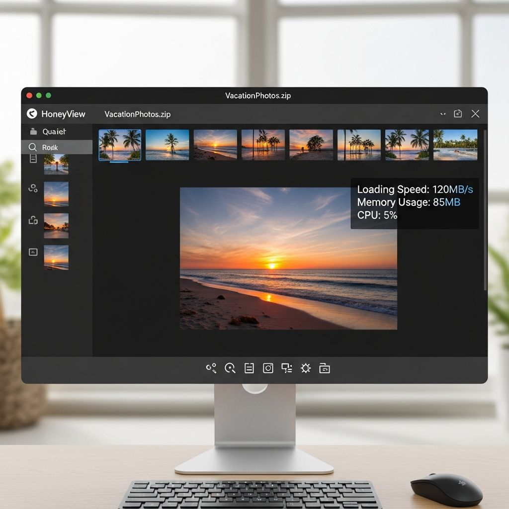 برنامج HoneyView لعرض الصور من الملفات المضغوطة