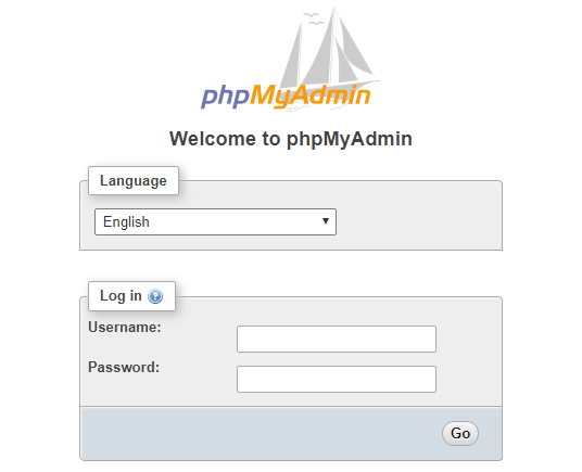 إنشاء قاعدة بيانات WordPress باستخدام phpMyAdmin على سيرفر أندرويد