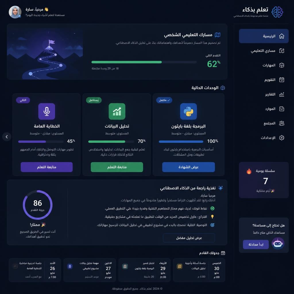 مسار تعلم مخصص تم إنشاؤه بواسطة الذكاء الاصطناعي - كيف تساهم التكنولوجيا في تطوير الذات.