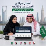 باحثان عن عمل يتصفّحان مواقع التوظيف وفرص العمل في السعودية والخليج