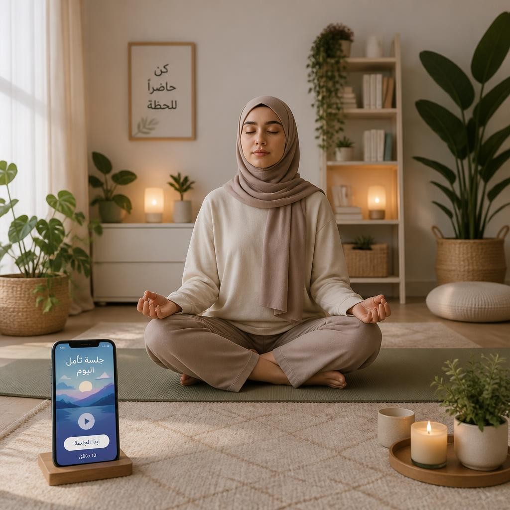 ممارسة النظافة الرقمية والتأمل لتحسين الصحة النفسية - كيف تساهم التكنولوجيا في تطوير الذات.