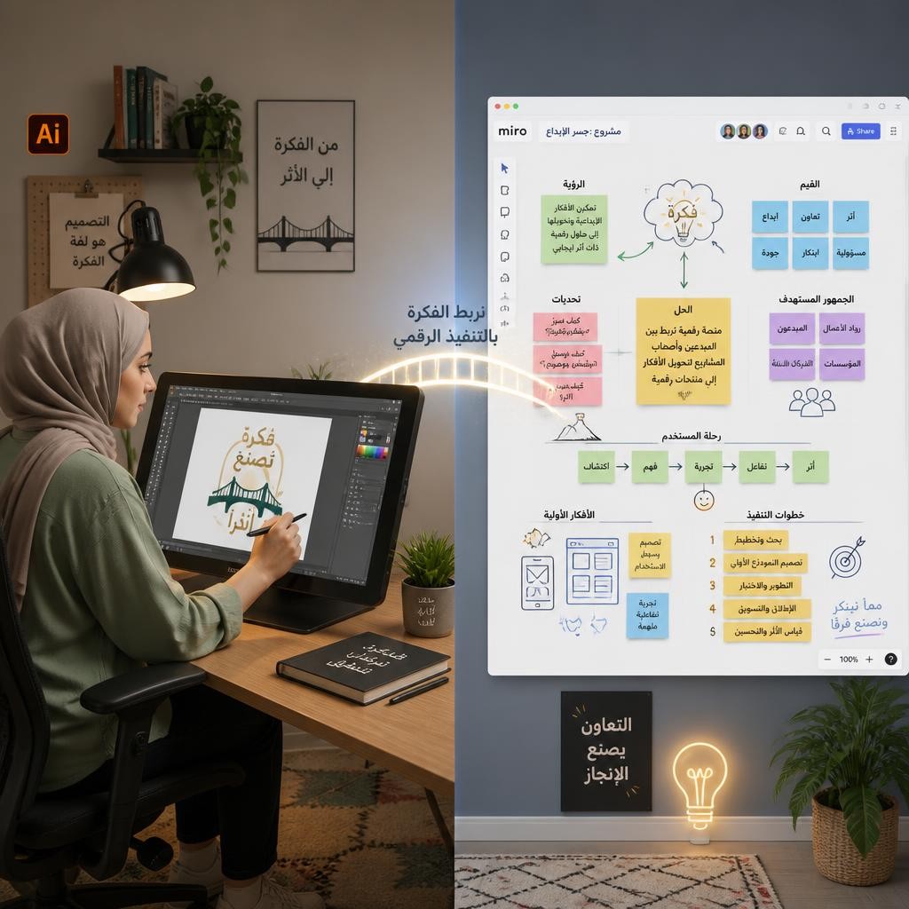 استخدام الأدوات الرقمية مثل Miro و Adobe لتعزيز الإبداع - كيف تساهم التكنولوجيا في تطوير الذات.