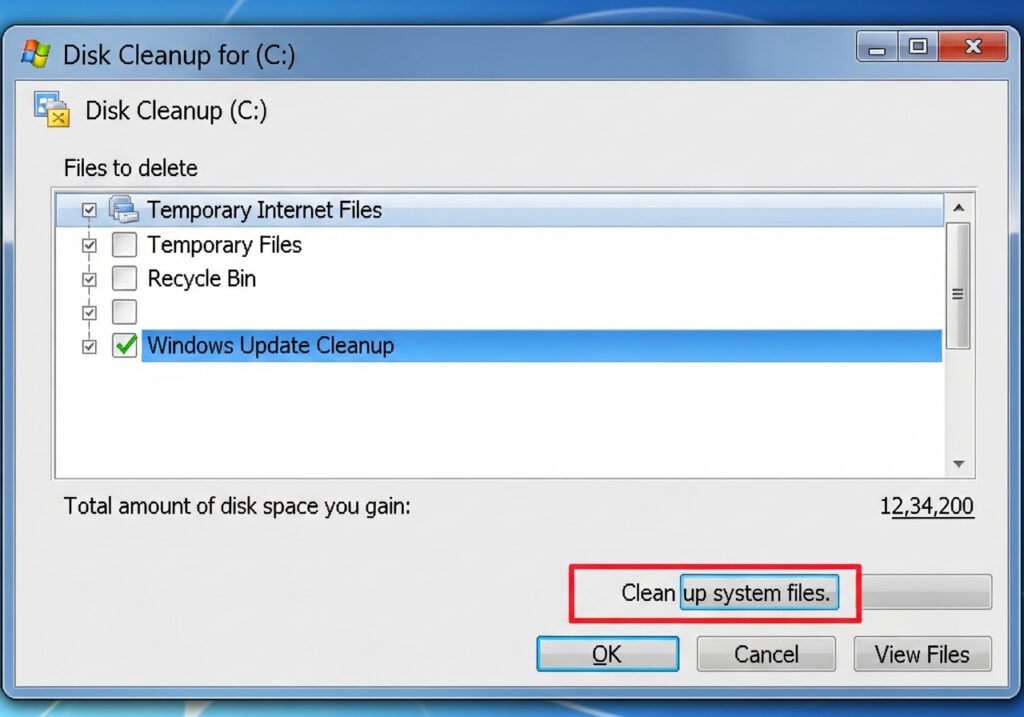 أداة تنظيف القرص Disk Cleanup في ويندوز 10 و11