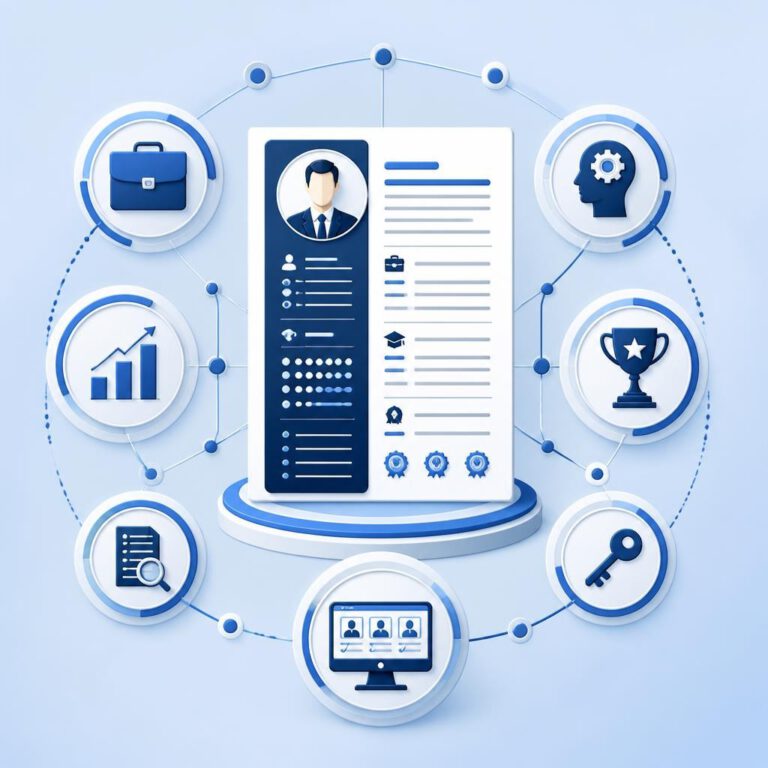 تحسين السيرة الذاتية للتوظيف مخطط يوضح عناصر تحسين السيرة الذاتية للتوظيف- تسويق الذات في سوق العمل