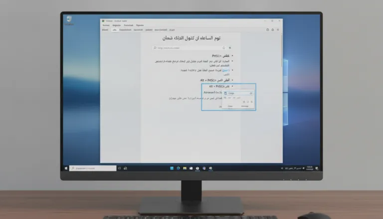 كيفية التقاط صورة الشاشة في نظام ويندوز