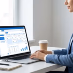 واجهة عمل احترافية توضح استخدام برومبتات الذكاء الاصطناعي لتنظيم المهام